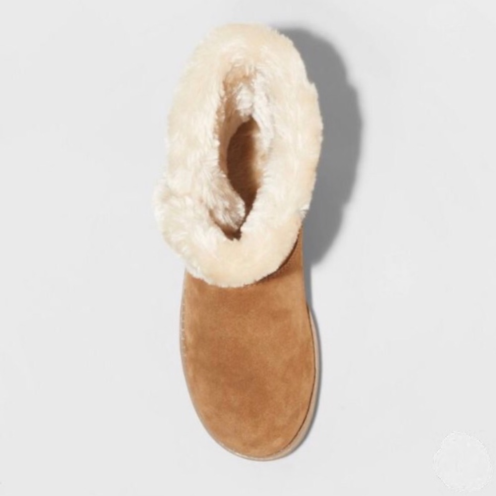 Universal Thread Chestnut Suede Mid Boots, NWT - Picture 3 of 3